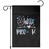Hello Pre-k Garden Flag Back To School Cute Tie Dye - Wonder Print Shop