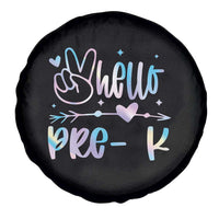 Hello Pre-k Spare Tire Cover Back To School Cute Tie Dye - Wonder Print Shop