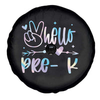 Hello Pre-k Spare Tire Cover Back To School Cute Tie Dye - Wonder Print Shop