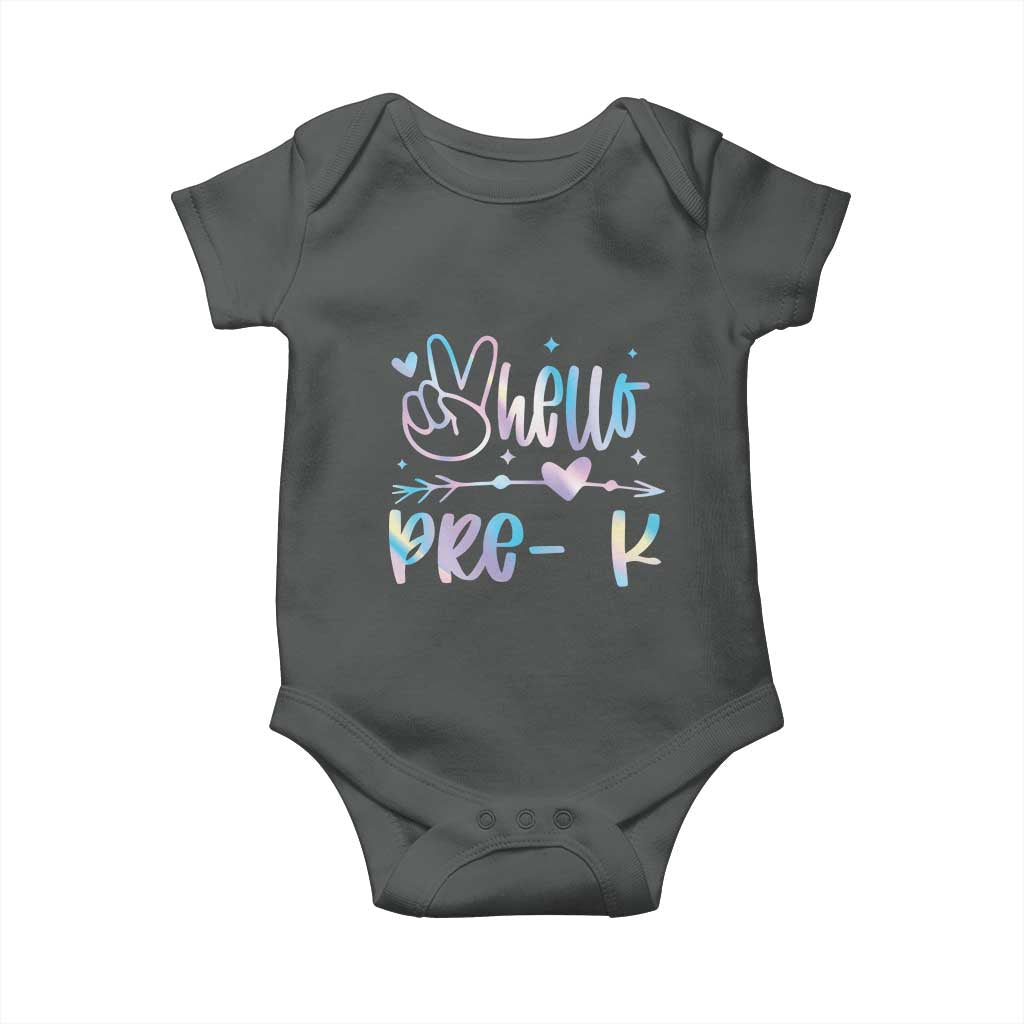 Hello Pre-k Baby Onesie Back To School Cute Tie Dye - Wonder Print Shop