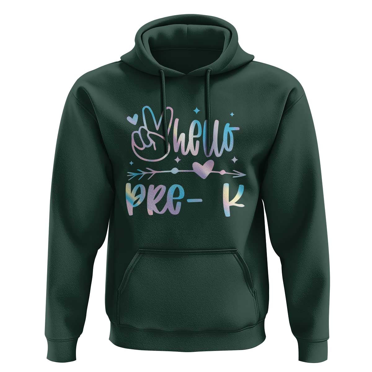 Hello Pre-k Hoodie Back To School Cute Tie Dye - Wonder Print Shop