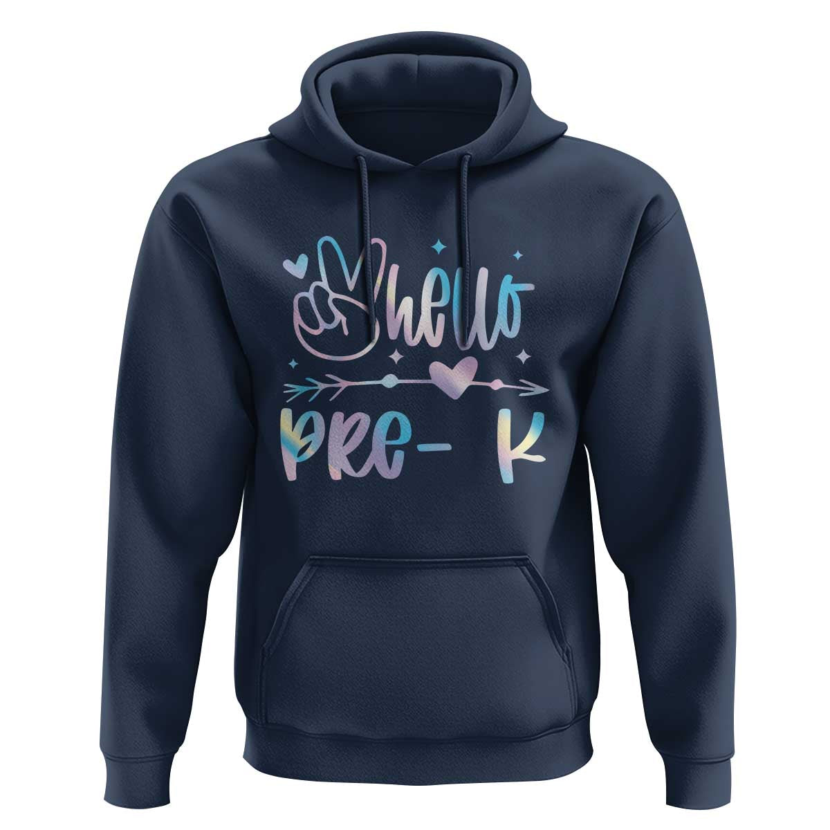 Hello Pre-k Hoodie Back To School Cute Tie Dye - Wonder Print Shop