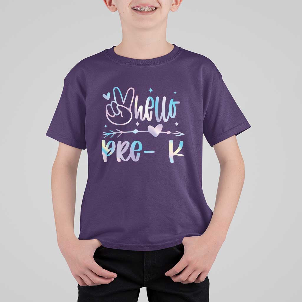 Hello Pre-k T Shirt For Kid Back To School Cute Tie Dye - Wonder Print Shop