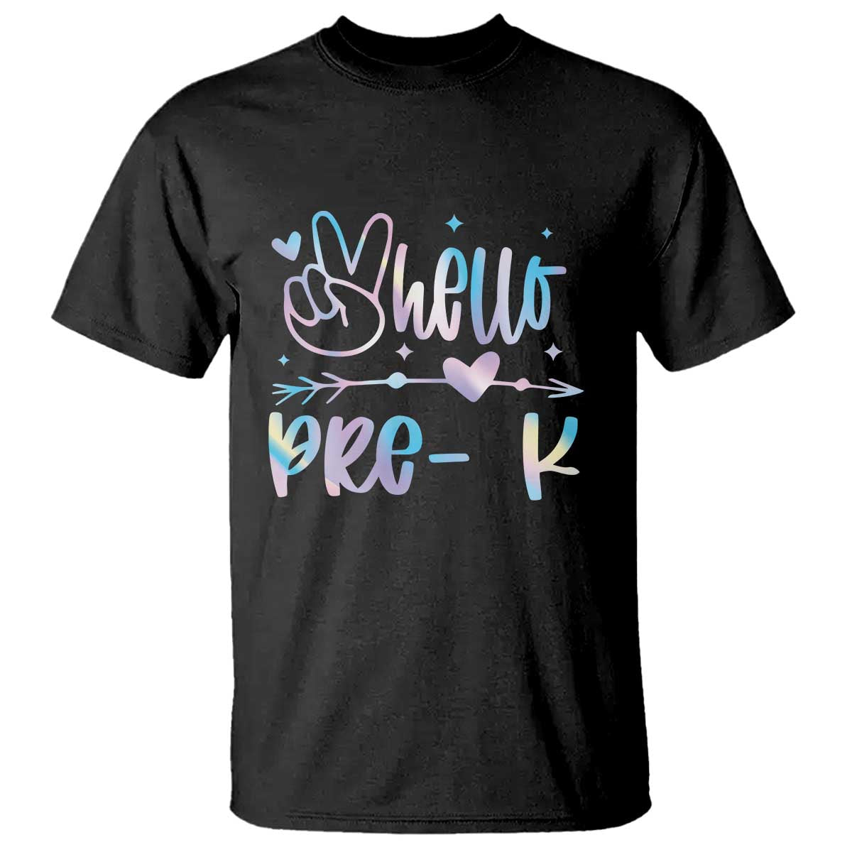 Hello Pre-k T Shirt Back To School Cute Tie Dye - Wonder Print Shop