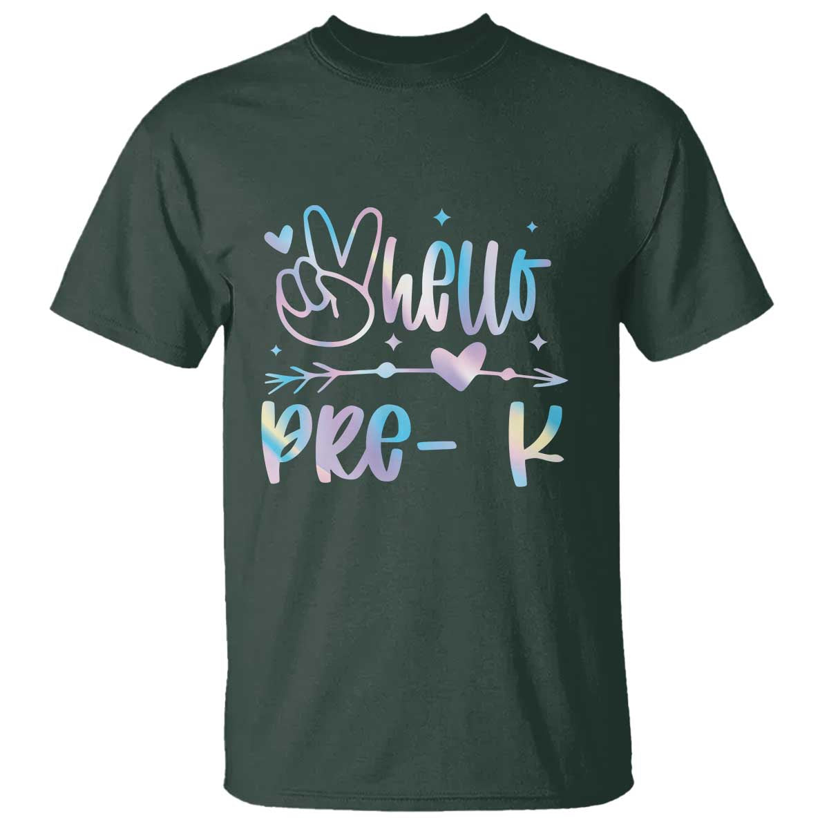 Hello Pre-k T Shirt Back To School Cute Tie Dye - Wonder Print Shop