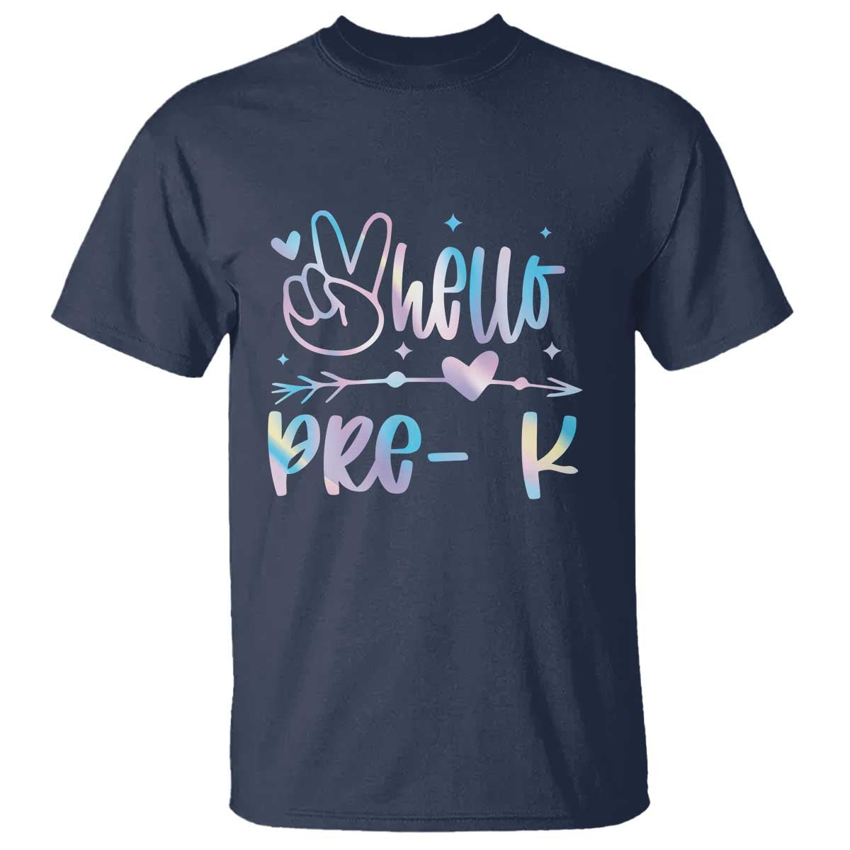 Hello Pre-k T Shirt Back To School Cute Tie Dye - Wonder Print Shop