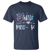 Hello Pre-k T Shirt Back To School Cute Tie Dye - Wonder Print Shop