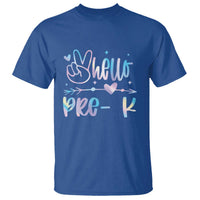 Hello Pre-k T Shirt Back To School Cute Tie Dye - Wonder Print Shop