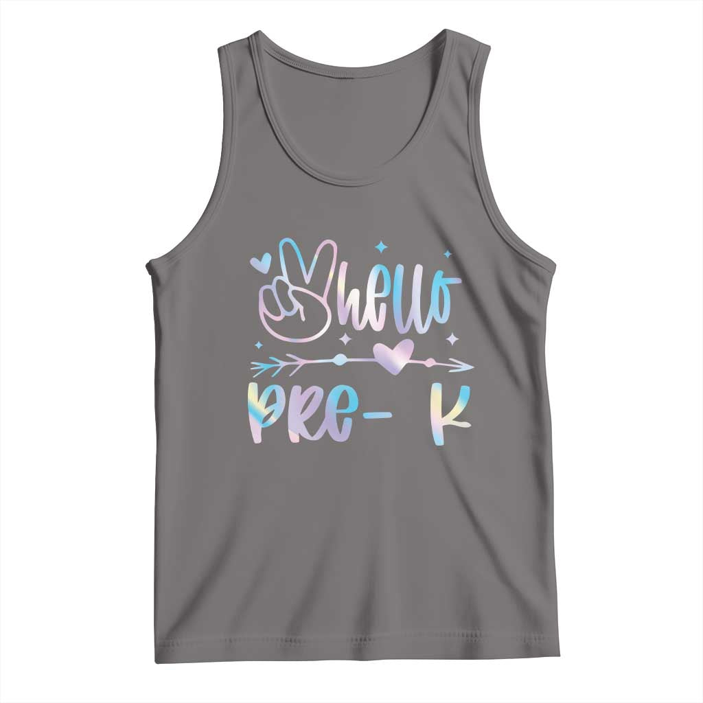 Hello Pre-k Tank Top Back To School Cute Tie Dye - Wonder Print Shop