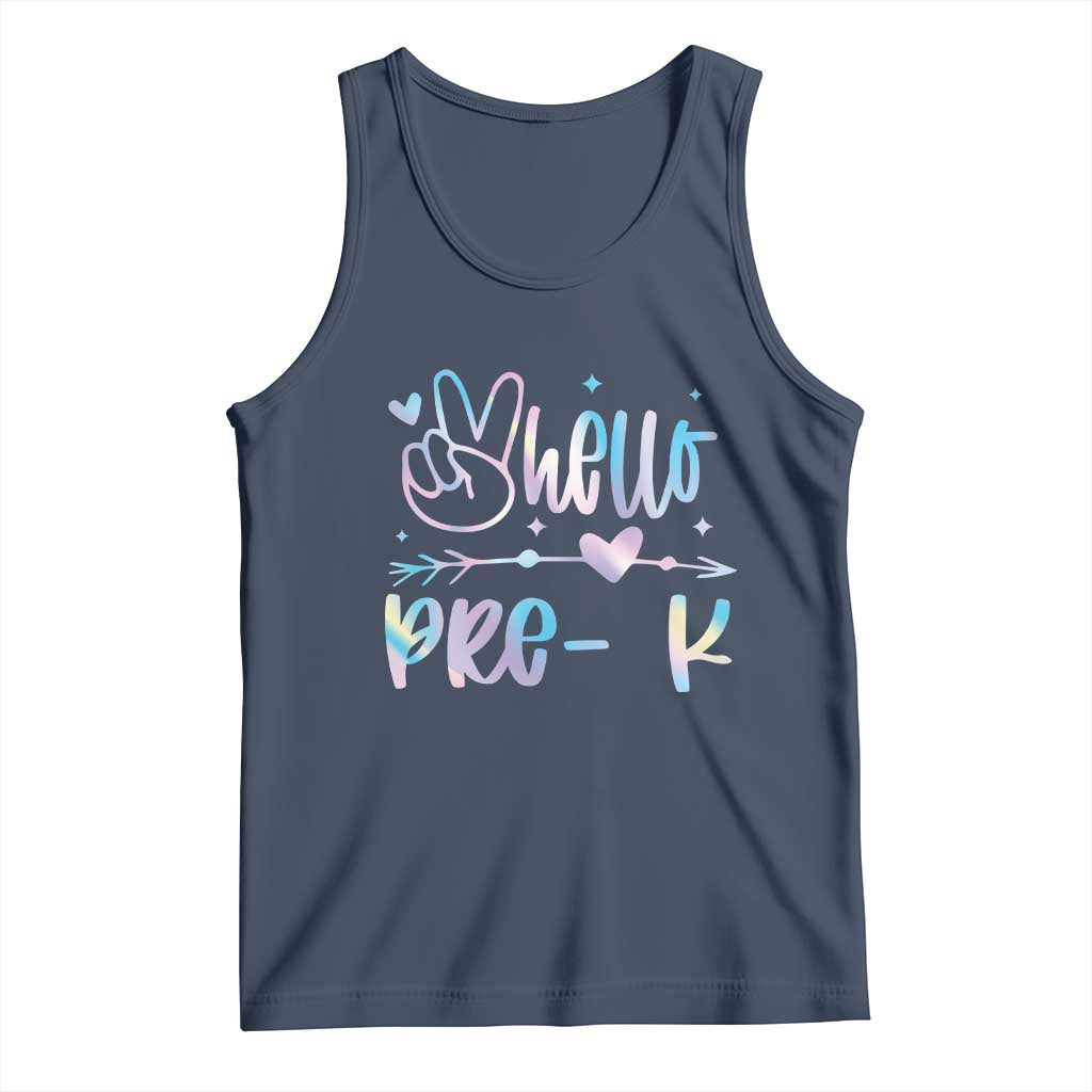 Hello Pre-k Tank Top Back To School Cute Tie Dye - Wonder Print Shop