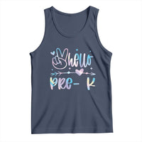 Hello Pre-k Tank Top Back To School Cute Tie Dye - Wonder Print Shop