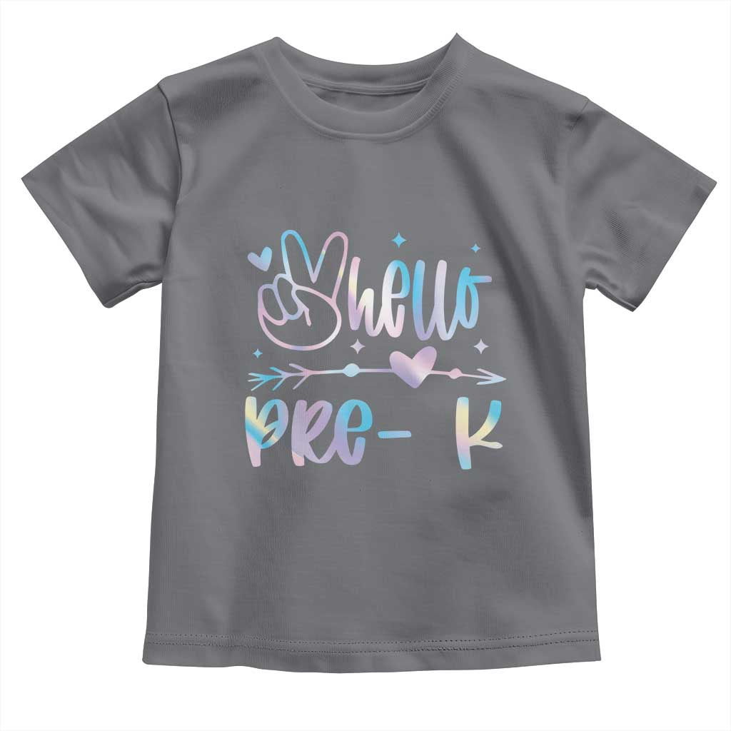 Hello Pre-k Toddler T Shirt Back To School Cute Tie Dye - Wonder Print Shop