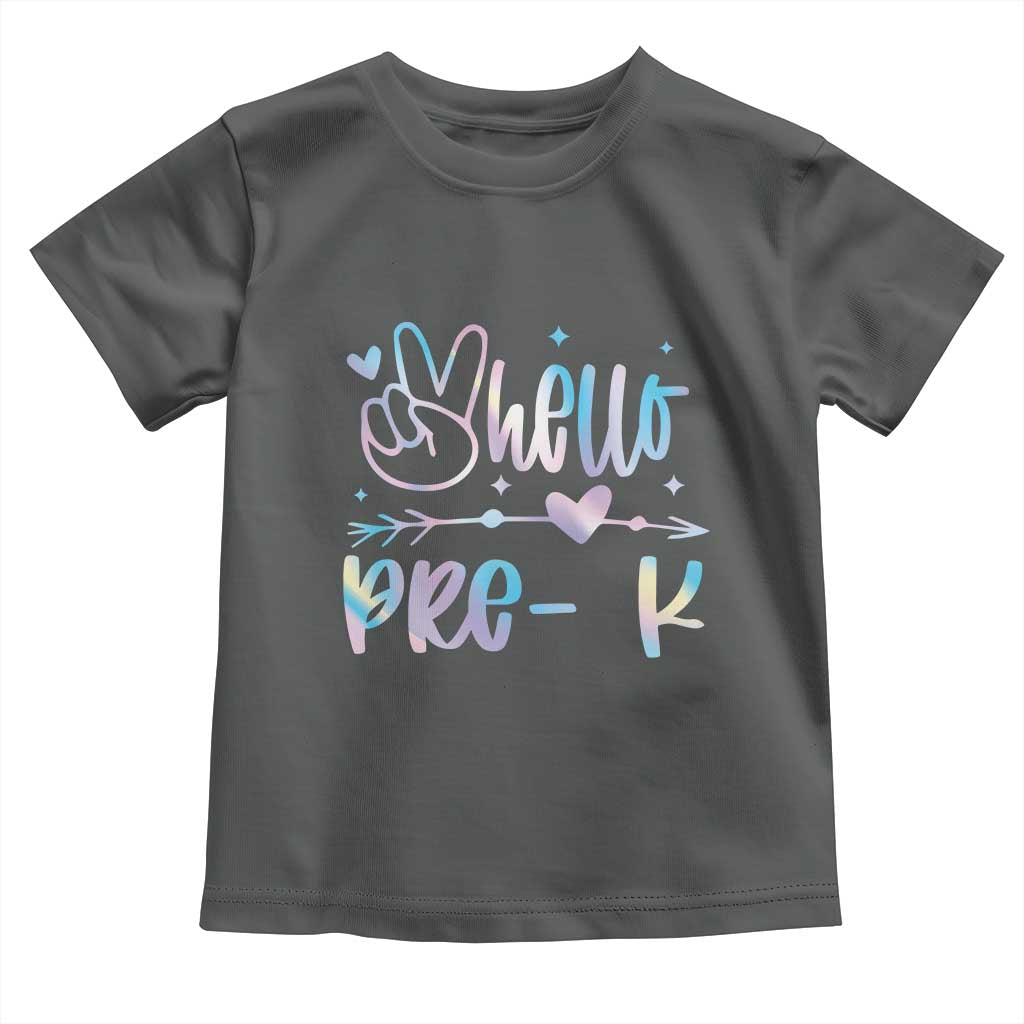 Hello Pre-k Toddler T Shirt Back To School Cute Tie Dye - Wonder Print Shop