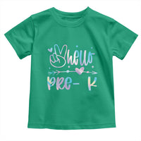 Hello Pre-k Toddler T Shirt Back To School Cute Tie Dye - Wonder Print Shop