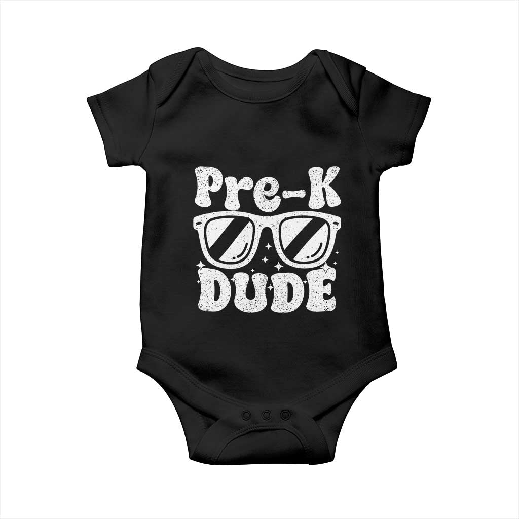 Pre-k Dude Baby Onesie Funny Back to School First Day of Preschool - Wonder Print Shop