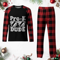 Pre-k Dude Plaid Pajama Set Funny Back to School First Day of Preschool - Wonder Print Shop