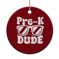 Pre-k Dude Ceramic Ornament Funny Back to School First Day of Preschool - Wonder Print Shop