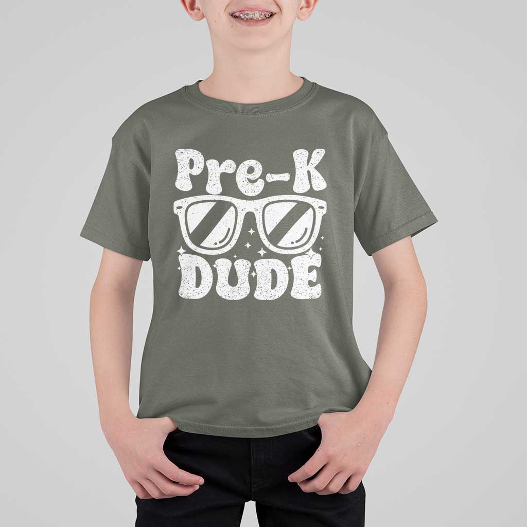 Pre-k Dude T Shirt For Kid Funny Back to School First Day of Preschool - Wonder Print Shop