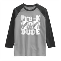 Pre-k Dude Raglan Shirt Funny Back to School First Day of Preschool - Wonder Print Shop