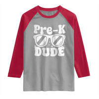 Pre-k Dude Raglan Shirt Funny Back to School First Day of Preschool - Wonder Print Shop