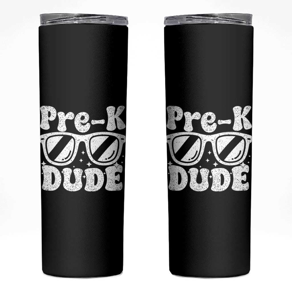 Pre-k Dude Skinny Tumbler Funny Back to School First Day of Preschool - Wonder Print Shop