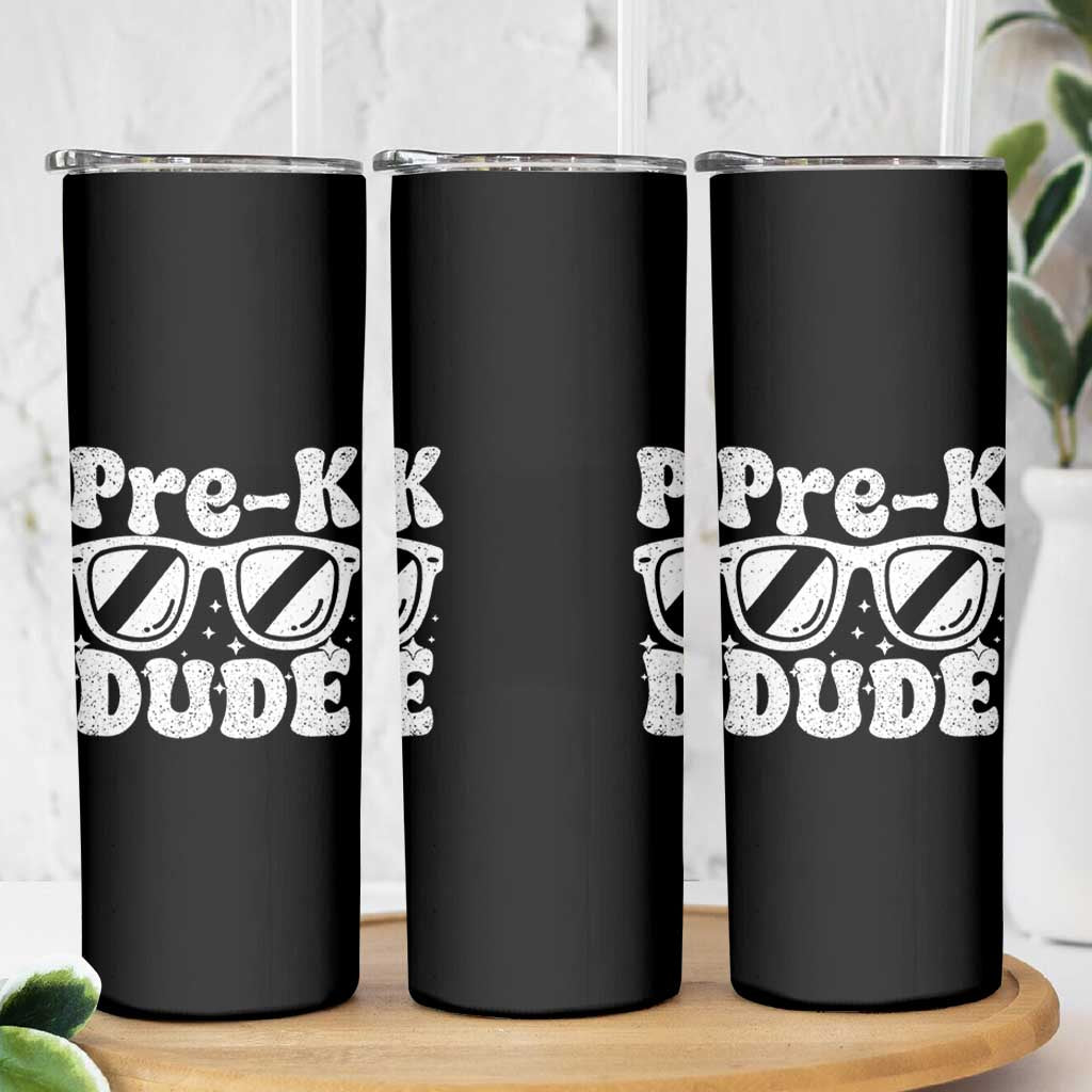 Pre-k Dude Skinny Tumbler Funny Back to School First Day of Preschool - Wonder Print Shop