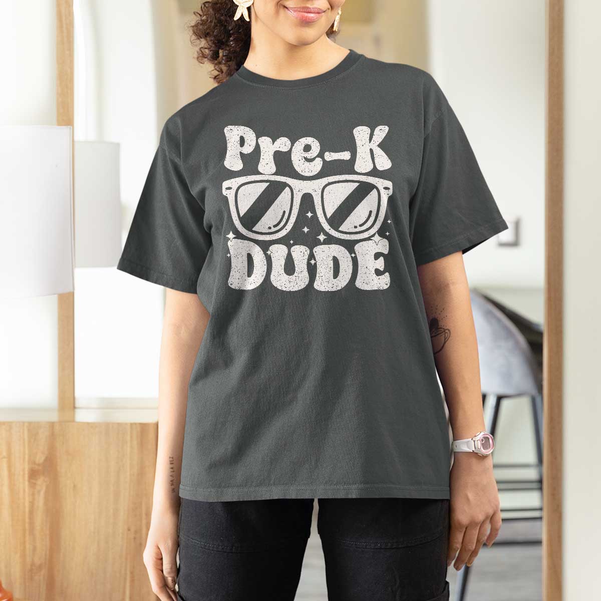 Pre-k Dude T Shirt For Women Funny Back to School First Day of Preschool - Wonder Print Shop