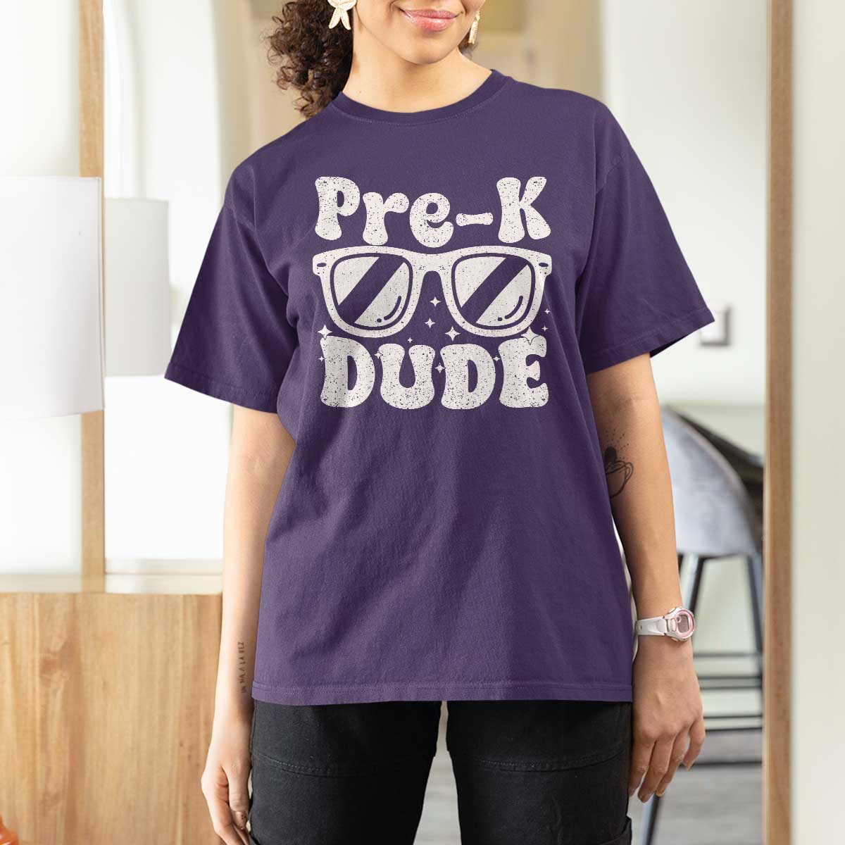Pre-k Dude T Shirt For Women Funny Back to School First Day of Preschool - Wonder Print Shop