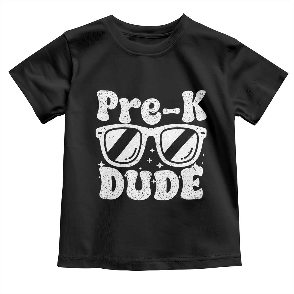 Pre-k Dude Toddler T Shirt Funny Back to School First Day of Preschool - Wonder Print Shop