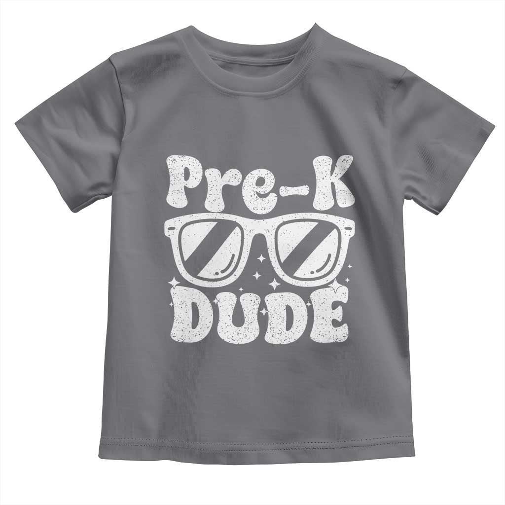Pre-k Dude Toddler T Shirt Funny Back to School First Day of Preschool - Wonder Print Shop