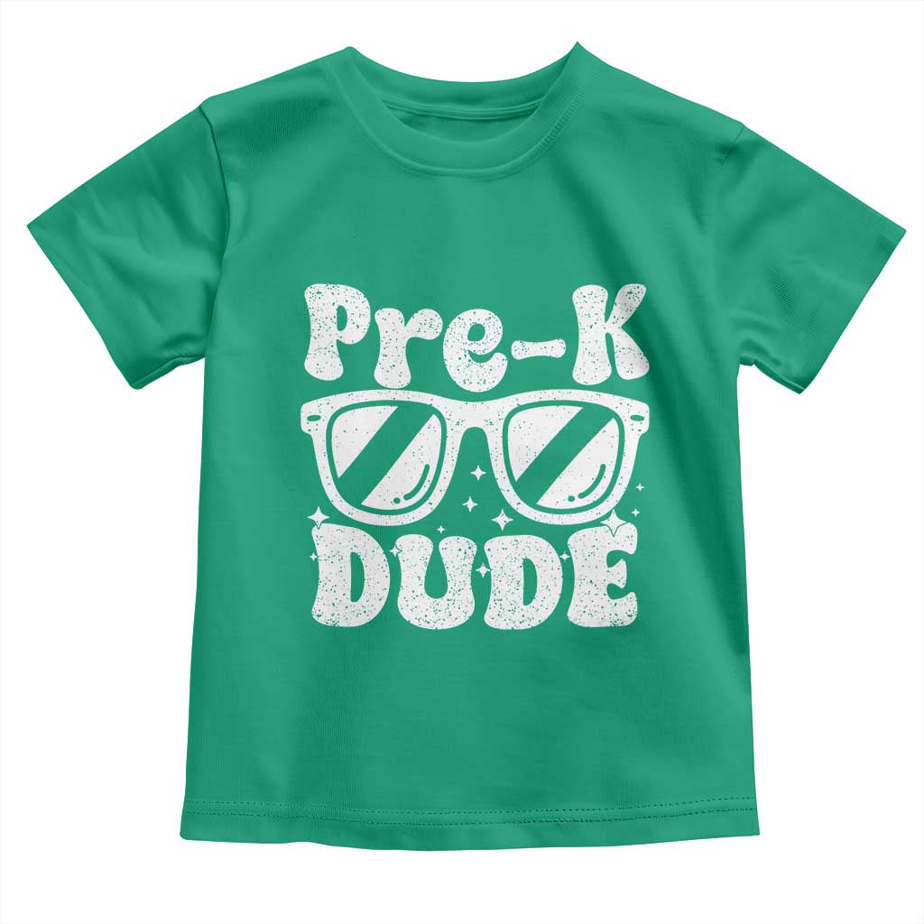 Pre-k Dude Toddler T Shirt Funny Back to School First Day of Preschool - Wonder Print Shop