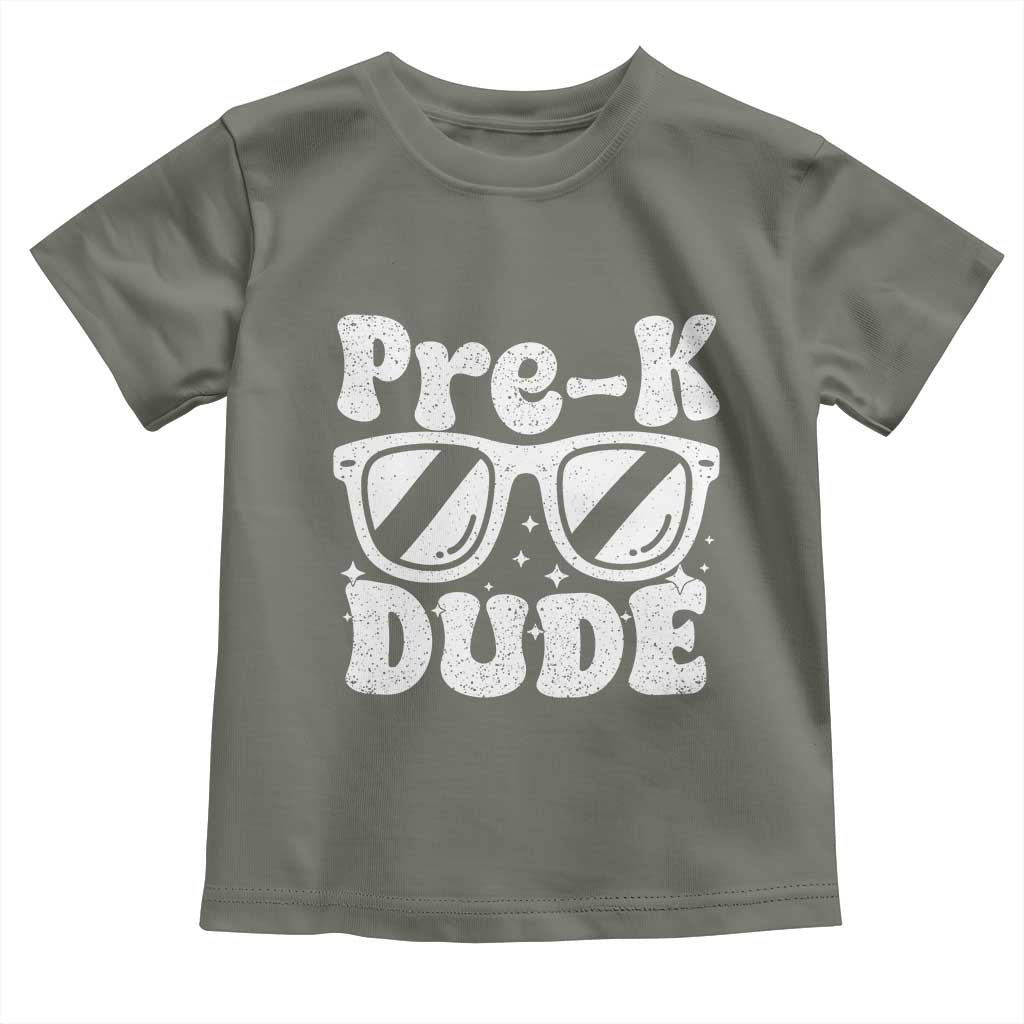 Pre-k Dude Toddler T Shirt Funny Back to School First Day of Preschool - Wonder Print Shop