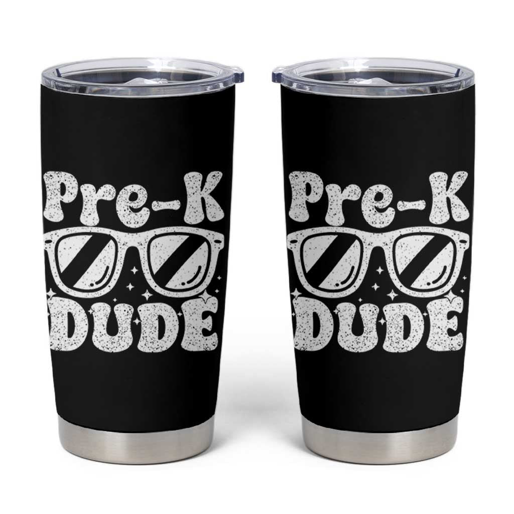 Pre-k Dude Tumbler Cup Funny Back to School First Day of Preschool - Wonder Print Shop