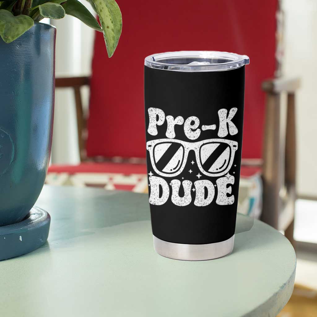 Pre-k Dude Tumbler Cup Funny Back to School First Day of Preschool - Wonder Print Shop