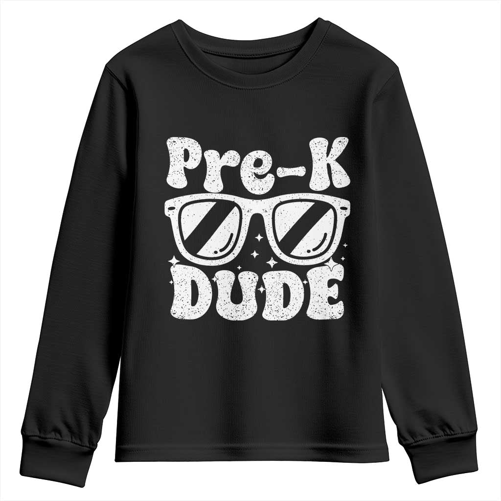 Pre-k Dude Youth Sweatshirt Funny Back to School First Day of Preschool - Wonder Print Shop