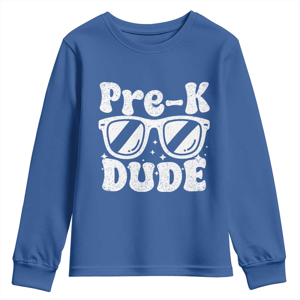 Pre-k Dude Youth Sweatshirt Funny Back to School First Day of Preschool - Wonder Print Shop