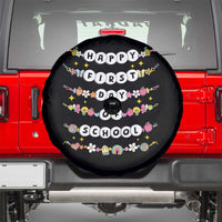 Happy First Day Of School Spare Tire Cover Teacher Kids Back To School Bracelets - Wonder Print Shop