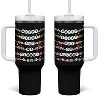 Happy First Day Of School Tumbler With Handle Teacher Kids Back To School Bracelets - Wonder Print Shop