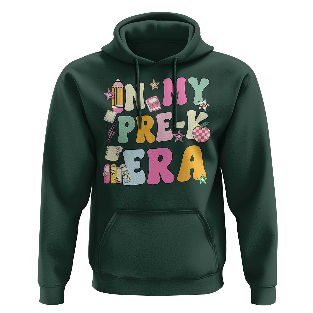 In My Pre-K Era Hoodie Girl Back To School Cute PreSchool Teacher - Wonder Print Shop