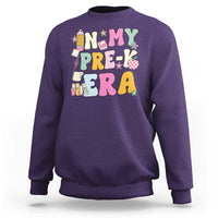 In My Pre-K Era Sweatshirt Girl Back To School Cute PreSchool Teacher - Wonder Print Shop