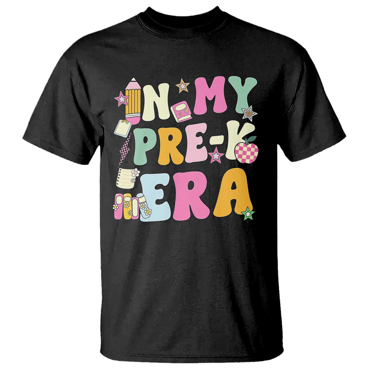 In My Pre-K Era T Shirt Girl Back To School Cute PreSchool Teacher - Wonder Print Shop