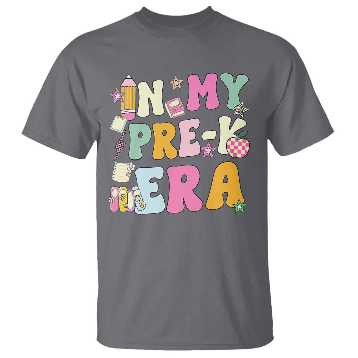 In My Pre-K Era T Shirt Girl Back To School Cute PreSchool Teacher - Wonder Print Shop