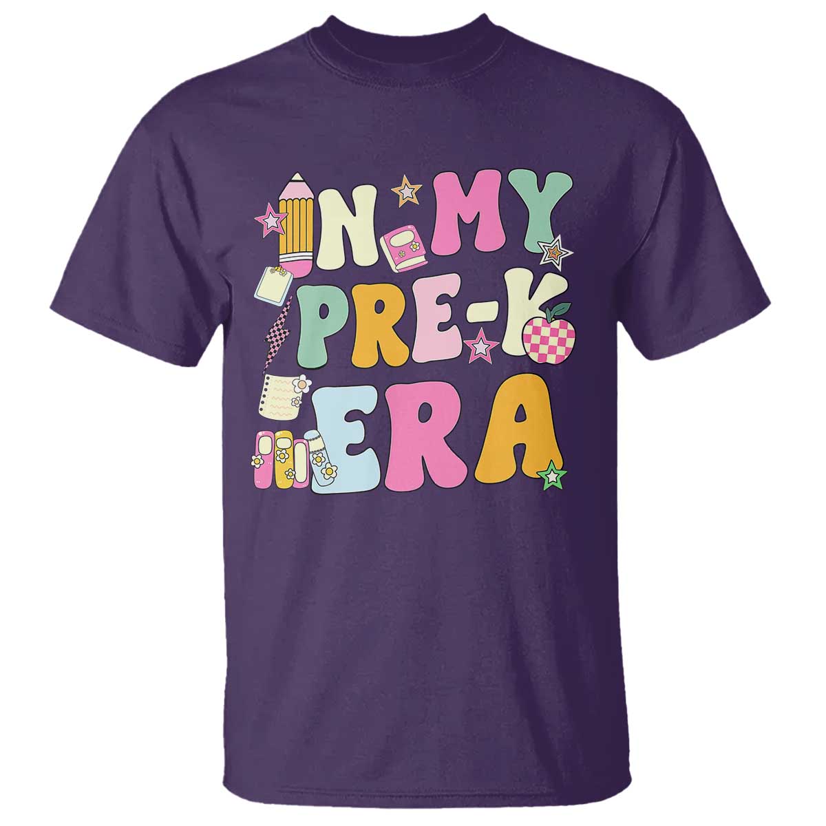 In My Pre-K Era T Shirt Girl Back To School Cute PreSchool Teacher - Wonder Print Shop