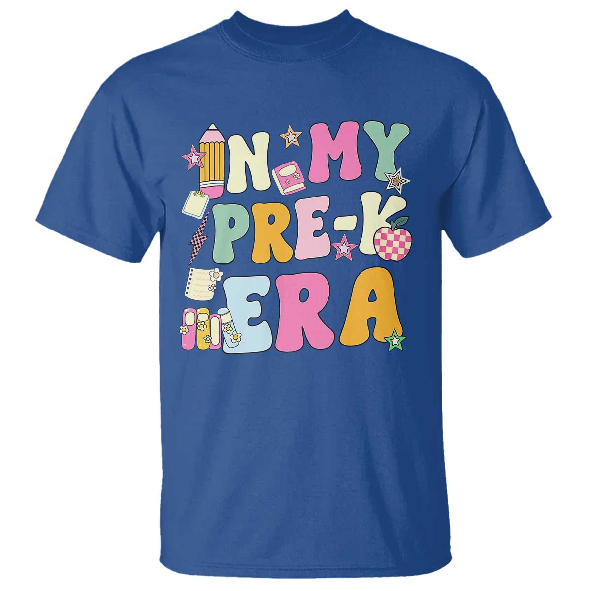 In My Pre-K Era T Shirt Girl Back To School Cute PreSchool Teacher - Wonder Print Shop