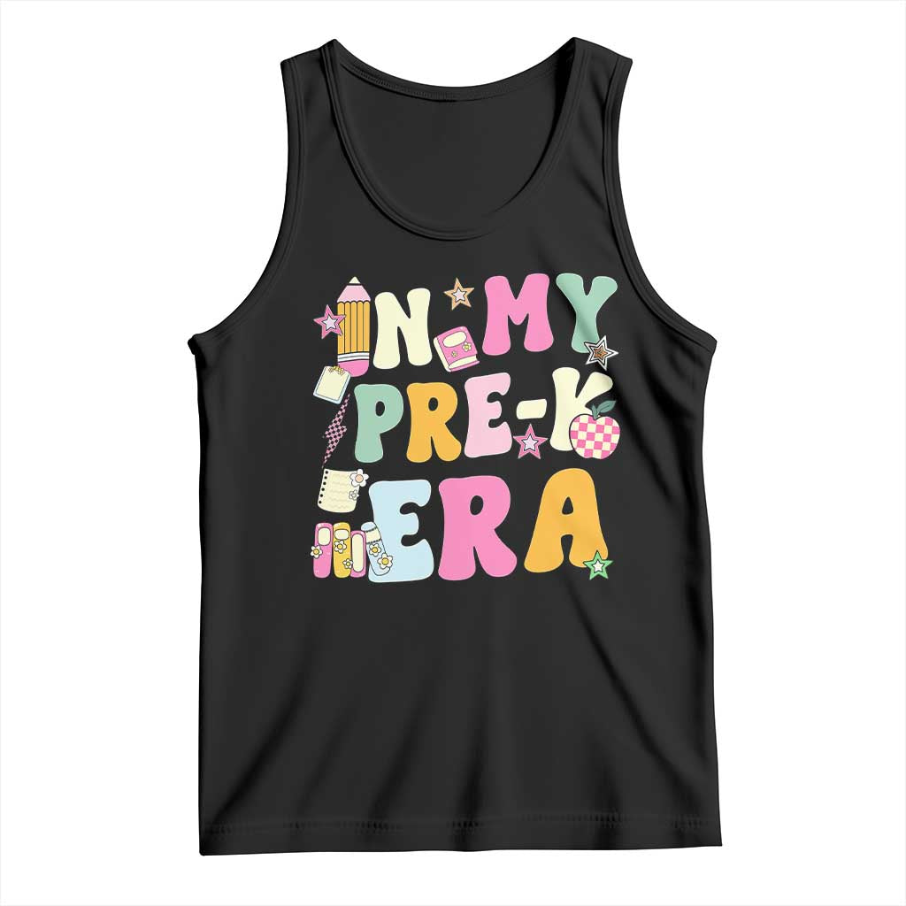 In My Pre-K Era Tank Top Girl Back To School Cute PreSchool Teacher - Wonder Print Shop