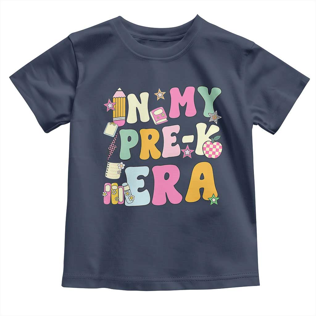 In My Pre-K Era Toddler T Shirt Girl Back To School Cute PreSchool Teacher - Wonder Print Shop