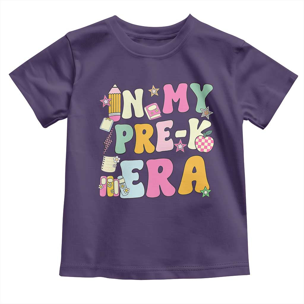 In My Pre-K Era Toddler T Shirt Girl Back To School Cute PreSchool Teacher - Wonder Print Shop
