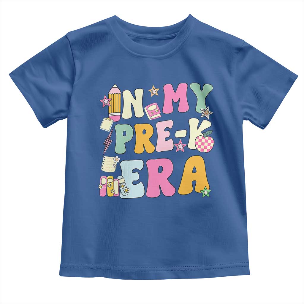 In My Pre-K Era Toddler T Shirt Girl Back To School Cute PreSchool Teacher - Wonder Print Shop