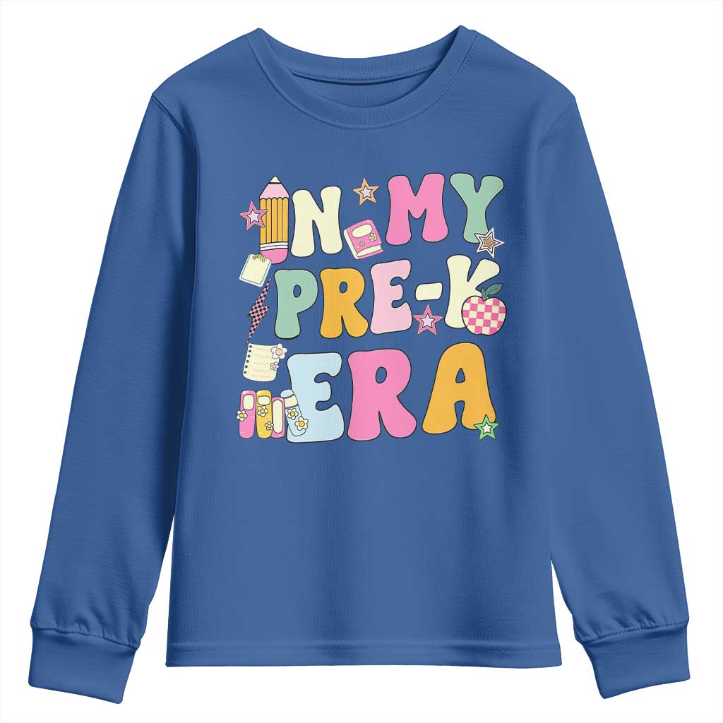 In My Pre-K Era Youth Sweatshirt Girl Back To School Cute PreSchool Teacher - Wonder Print Shop