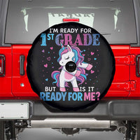 Funny Back To School 1st Grade Spare Tire Cover First Grade Unicorn Girls - Wonder Print Shop